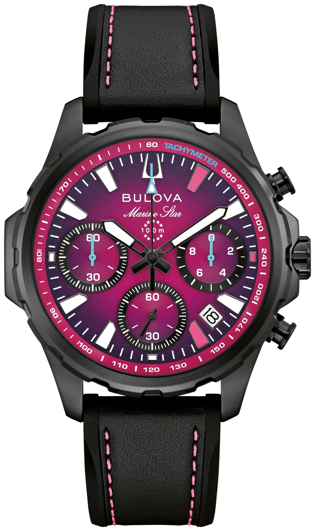 Star Beav & Erocc'n – Our First Million Purple Dial Leather and Silicone Rubber E1 Team Miami Marine Star